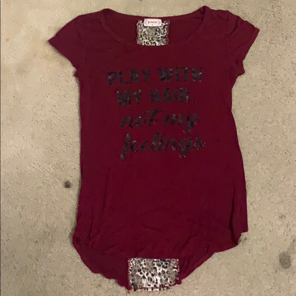 Play with my hair, not my feelings shirt